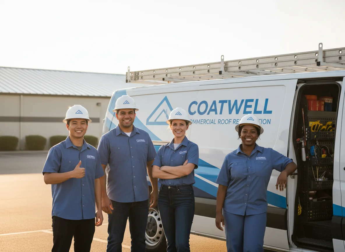 Commercial roof coating company in Witt, IL